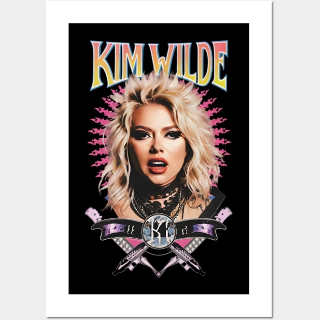 Kim Wilde - Pop Music singer 80s 90s Wall Art by Banditec